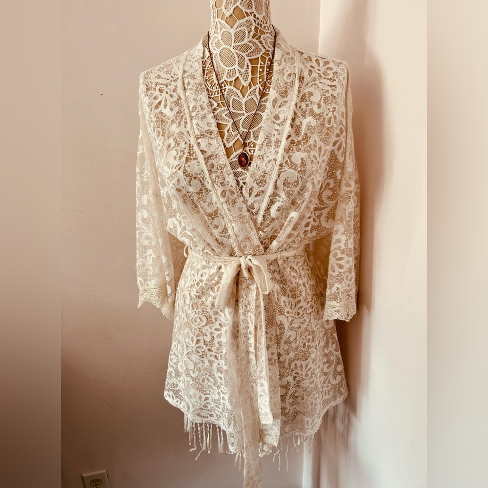White see through robe 💕